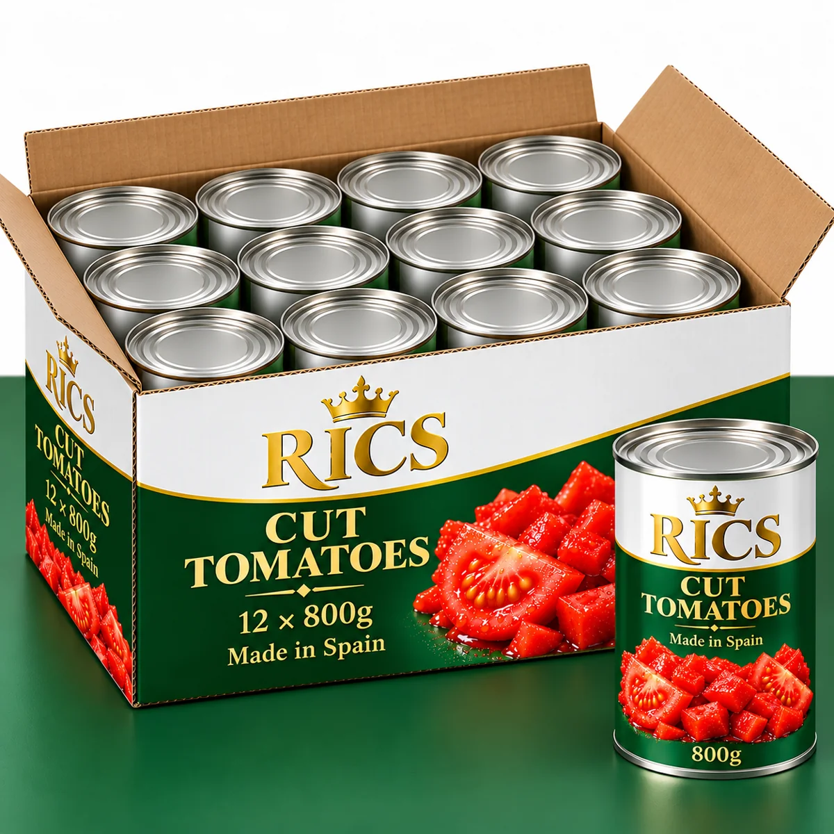 RICS Cut Tomatoes – 12 × 800 g